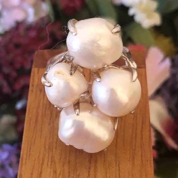 Rare Silpada Sterling Silver Pearl "Coastal” Ring R2940 Size 9 - Picture 14 of 14